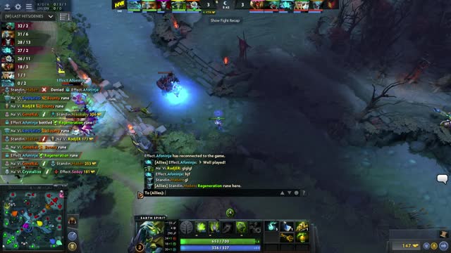 Na`Vi.Dendi kills Afoninje!