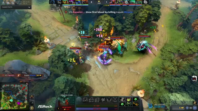 Paparazi灬 takes First Blood on Miracle-!