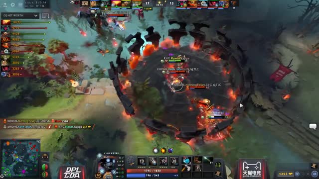 EHOME gets 3 kills!