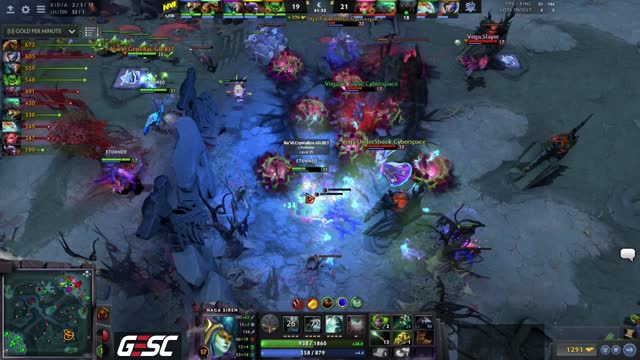 Na`Vi.Dendi gets a double kill!