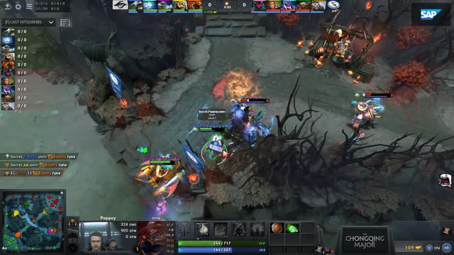 Secret.Nisha takes First Blood on EG.Arteezy!