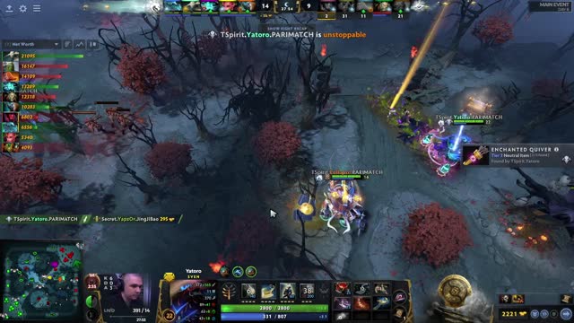 TSpirit.Yatoro kills Secret.YapzOr!