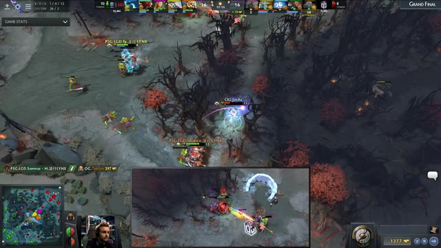 LGD.Maybe's triple kill leads to a team wipe!