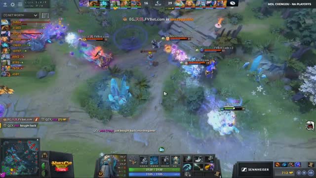 EG.Arteezy gets a double kill!