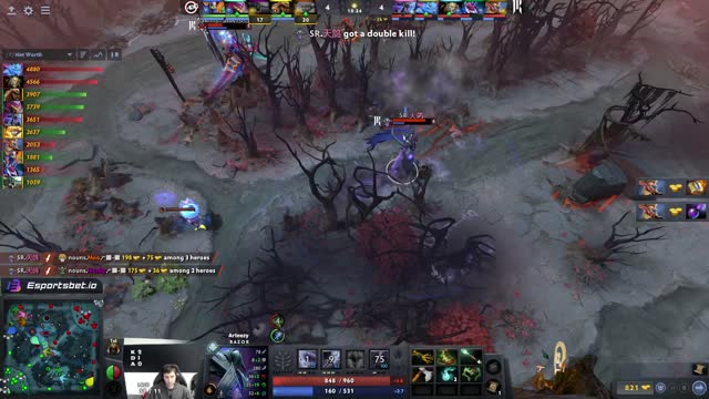 Arteezy gets a double kill!