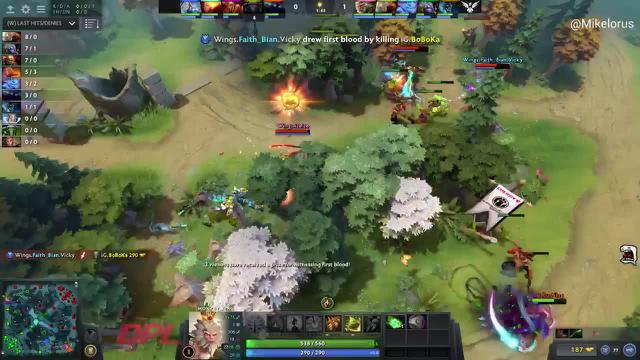 EHOME.Faith_bian takes First Blood on BoBoKa!