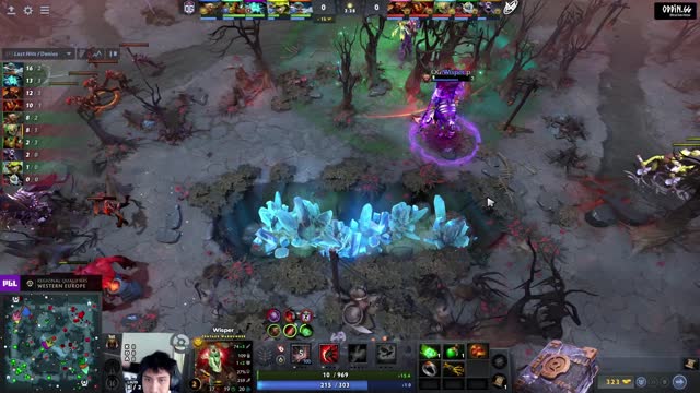 KuroKy takes First Blood on OG.Wisper!