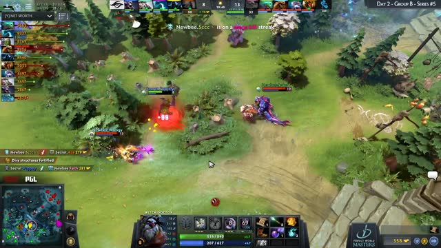 Newbee.Sccc gets a triple kill!