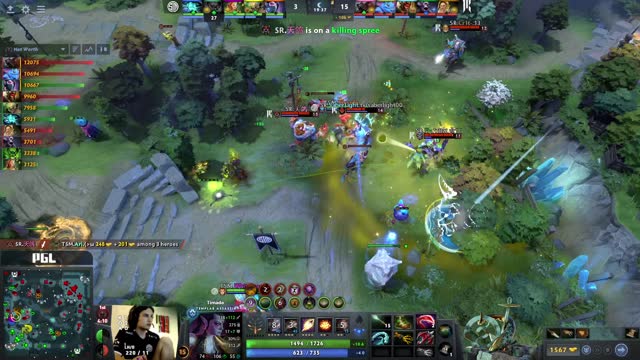 Arteezy gets a double kill!