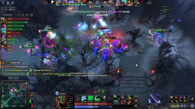 Sacred's triple kill leads to a team wipe!