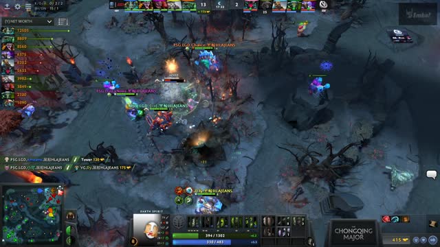 LGD.Maybe gets a double kill!