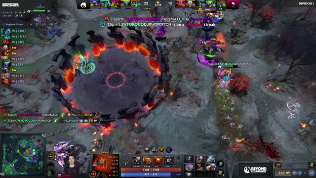 TSpirit.Collapse's double kill leads to a team wipe!