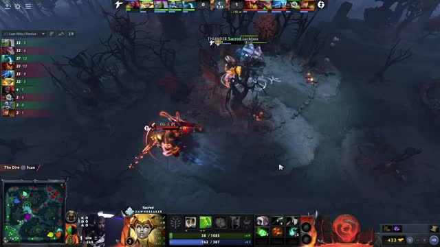 Arteezy kills ThunderP.Sacred!