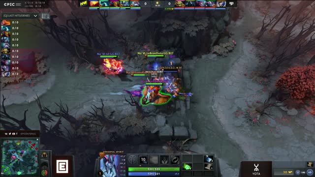 Na`Vi.Dendi takes First Blood on paiN.hFn!