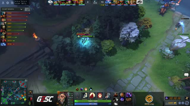 EG.Arteezy kills Secret.Puppey!