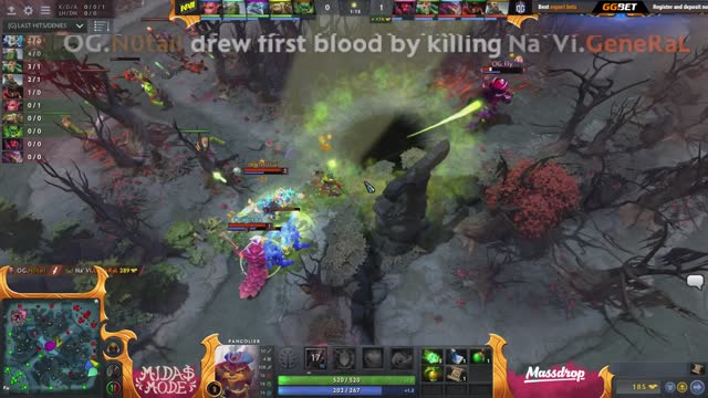 OG.N0tail takes First Blood on Na`Vi.GeneRaL!