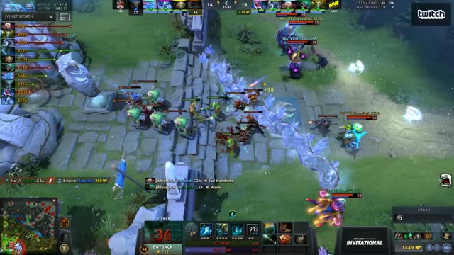 Na`Vi.Dendi gets a double kill!