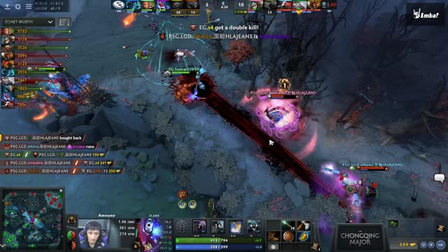 PSG.LGD teamwipes EG!