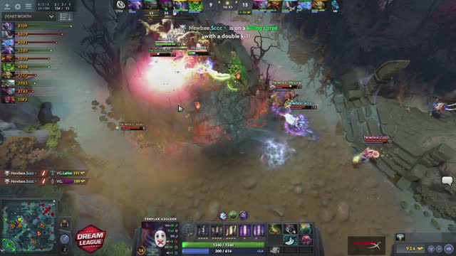 Newbee.Sccc gets a triple kill!