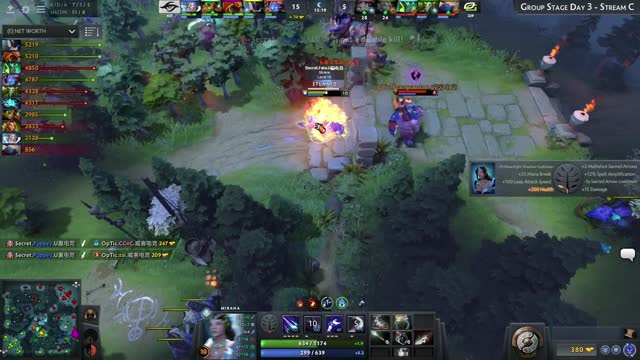 Secret.Puppey gets a double kill!