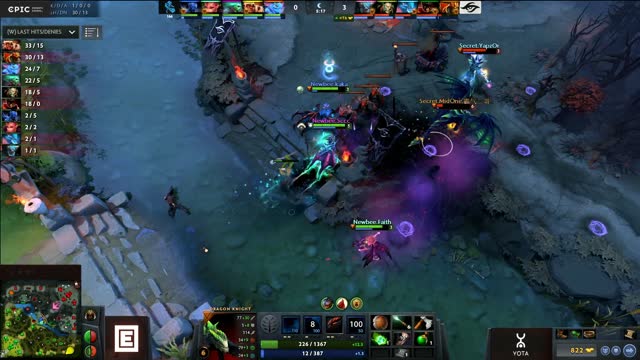 Newbee.Sccc kills Secret.MidOne!