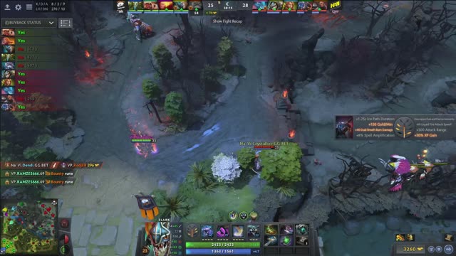 Dendi gets a double kill!