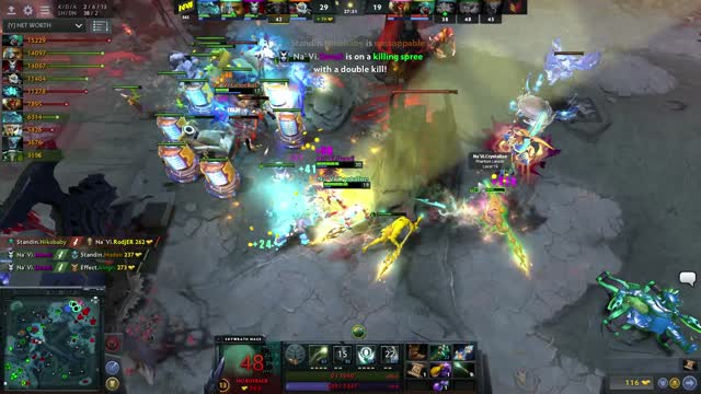 Na`Vi.Dendi gets a triple kill!