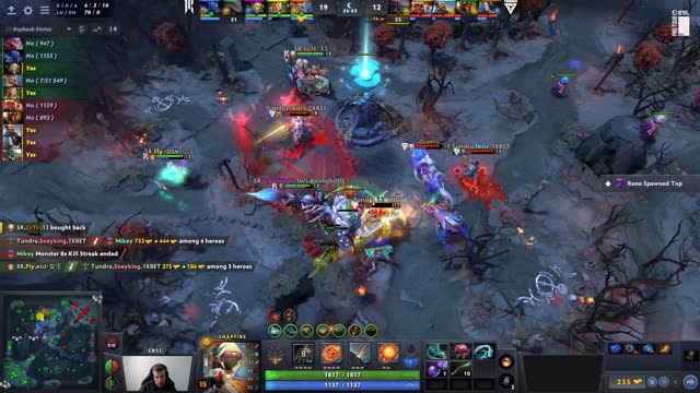 Arteezy gets a triple kill!