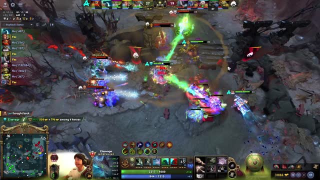 TSpirit.Yatoro's triple kill leads to a team wipe!