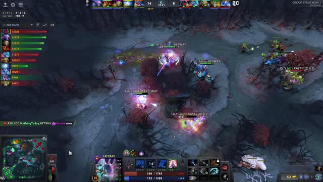 PSG.LGD.NothingToSay gets a triple kill!