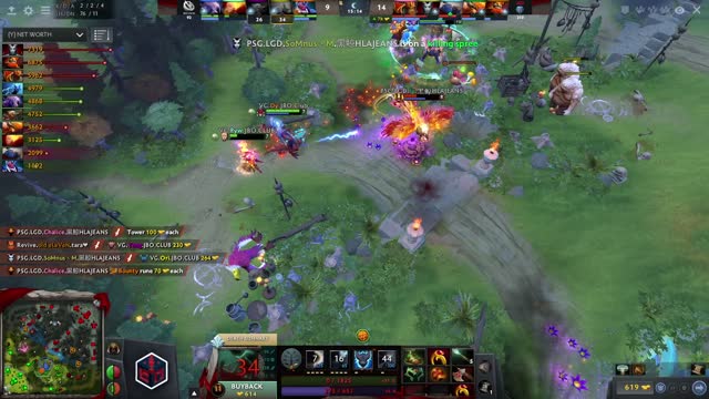 PSG.LGD.Maybe gets a double kill!