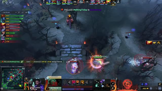 PSG.LGD gets 2 kills!