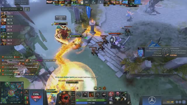 Miracle-'s double kill leads to a team wipe!