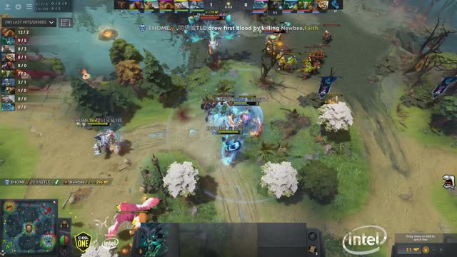 EHOME.y` [Innocence] takes First Blood on Newbee.Faith!