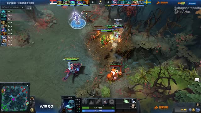 @LeBronDota takes First Blood on Akke!