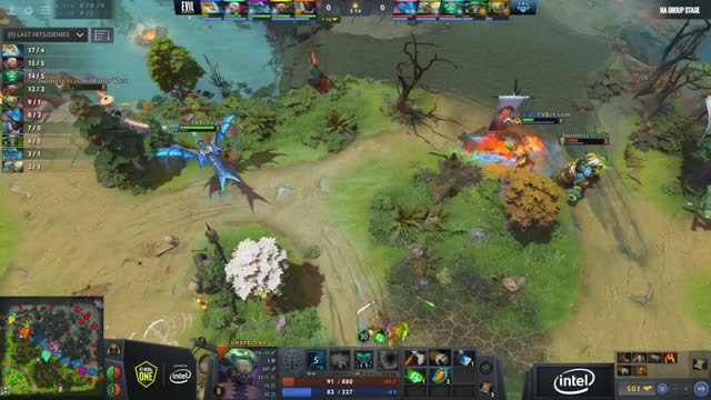 EG.Arteezy takes First Blood on J.Storm.MoOz!