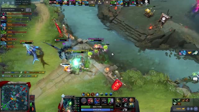 River flows in you's triple kill leads to a team wipe!