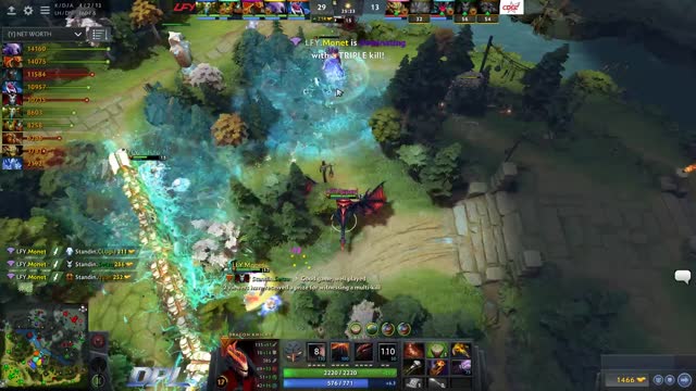 LFY.Monet gets a triple kill!