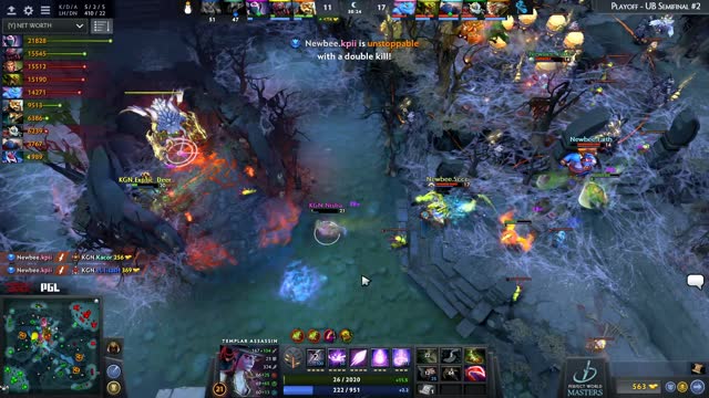 Newbee gets 4 kills!