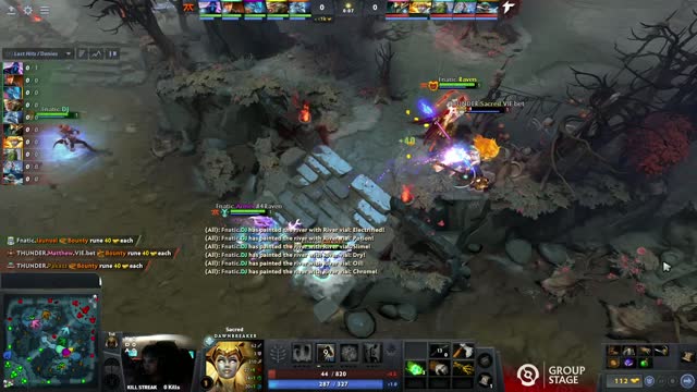 Fnatic.Raven takes First Blood on ThunderP.Sacred!