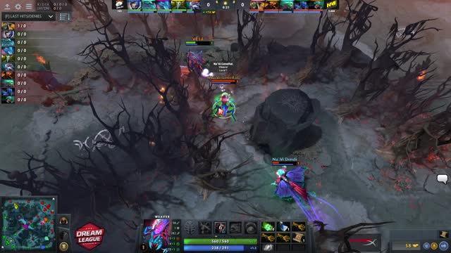 Na`Vi.Dendi takes First Blood on VP.Lil!