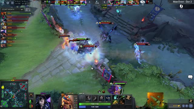 EG.Arteezy gets a double kill!