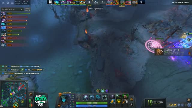 EG.Arteezy gets a double kill!