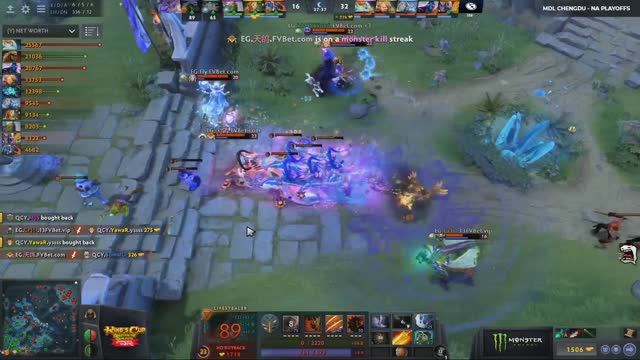 EG.Arteezy gets a double kill!