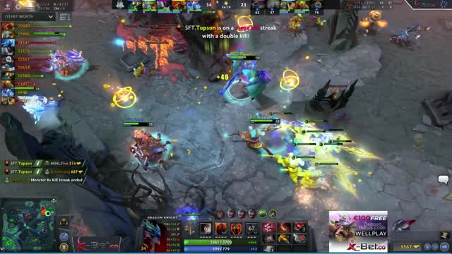 topson gets a triple kill!