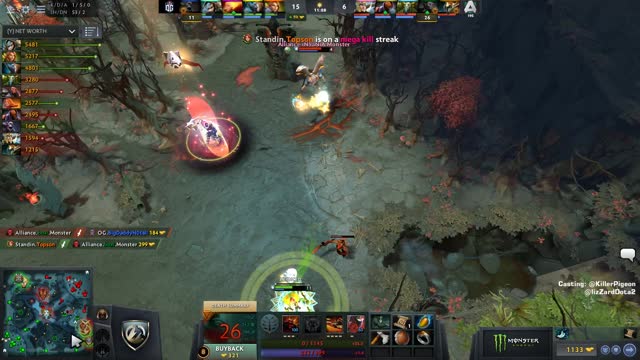 Topson gets a double kill!