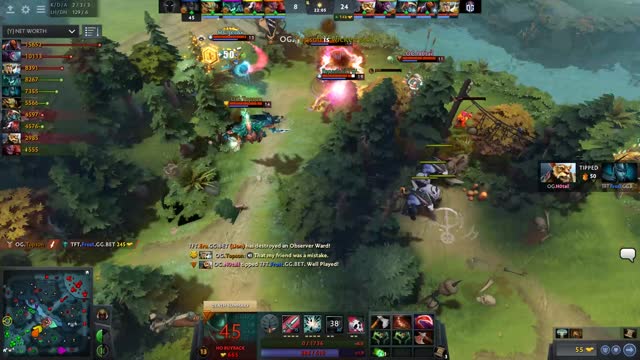 Topson gets a triple kill!