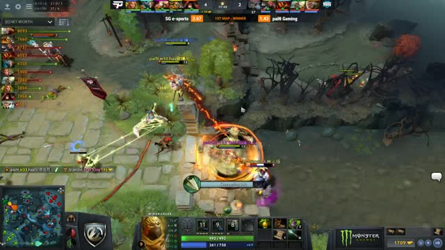 w33 gets a double kill!