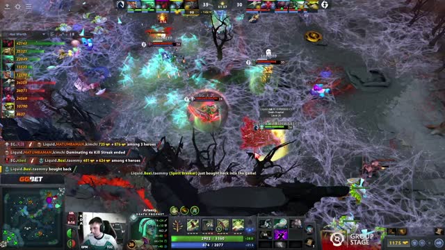 Arteezy gets a double kill!