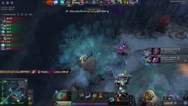 PSG.LGD.NothingToSay kills Fnatic.Deth!